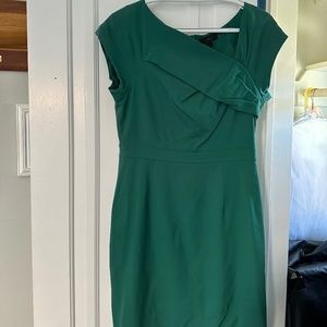 J Crew Green Crepe Dress